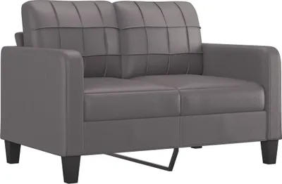Immagine prodotto di Divano a 2 Posti Grigio 120 cm in Pelle finta