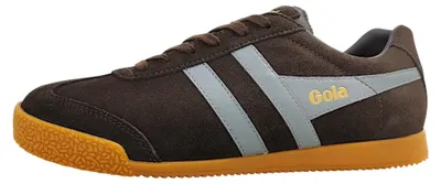 Image de Chaussures de sport Gola Harrier pour hommes, chaussures de course, modèle à lacets, couleur marron