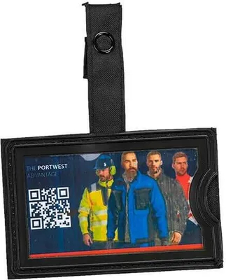 Produktbild von Portwest - ID-Halter, TPU-Beschichtung 25er-Pack PW1552 (Einheitsgröße) (Schwarz)
