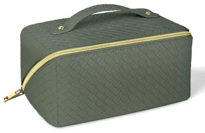 Produktbild von Omgoods – Kosmetiktasche aus Kunstleder für Reisen – Wasserdichter Organizer mit großem Fassungsvermögen