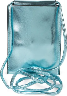 Produktbild von styleBREAKER Damen Handy Umhängetasche in Metallic, Schultertasche, Handy-Tragetasche, Mini Bag 02012307