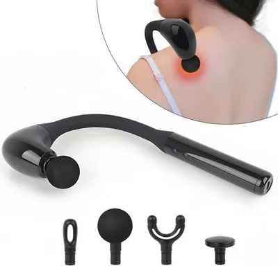 Productafbeelding van Famanu massagepistool met J-vormig handvat en 5 snelheidsstanden