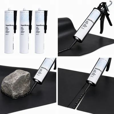 Produktbild von Aquaforte Teichkleber 10 x 290 ml Super Strong schwarz MS Polymer Teich Filter Kleber