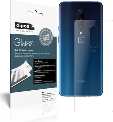 Produktbild von 1x Schutzfolie für OnePlus 7T Pro Rückseite matt - Anti-Shock 9H Folie dipos Glass Kunststoffglas