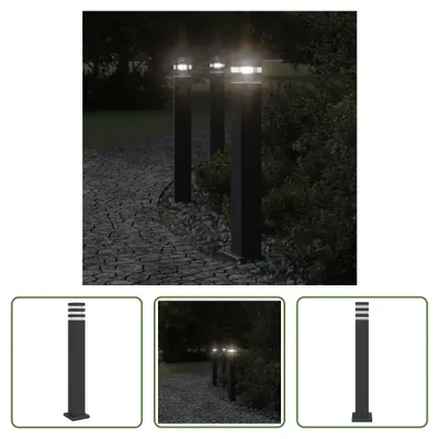 Immagine prodotto di The Living Store luce di percorso nera 80 cm alluminio