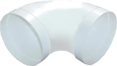 Produktbild von Lüftungsbogen Ø 150mm, Rundrohrbogen 90° gestreckt, Abluftbogen