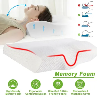 Produktbild von Memory Foam Kopfkissen Konturkissen Orthopädisches Kissen Kopf Zervikale Kissen