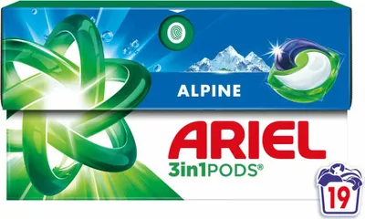 Produktbild von Ariel - 3-in-1 Waschmittelkapseln - Alpine - 19 Kapseln - 1 Stück