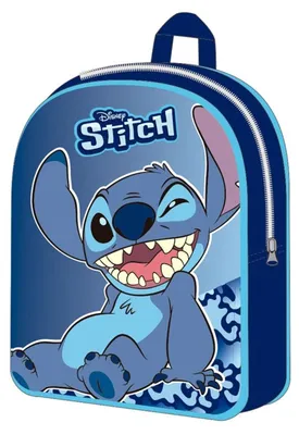 Imagen del producto de Mochila de Disney Stitch, 40 cm, color azul. Talla única