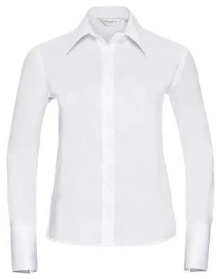 Produktbild von Russell Collection - "Ultimate" Hemd Bügelfrei für Damen Langärmlig LT4639 (XXL) (Weiß)