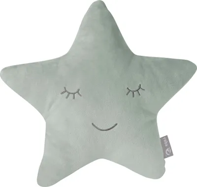 Immagine prodotto di Cuscino coccoloso roba "roba Style" Stella verde ghiaccio, morbido cuscino decorativo per camerette di neonati e bambini