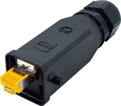 Produktbild von HARTING RJ45 Industrial Steckverbinder-Set Stift gerade, 8-polig, Schneidklemmanschluss (IDC-Kontakte) Kategorie Cat.