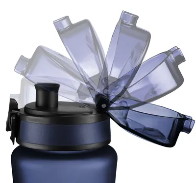 Produktbild von My Vesperbox Ersatzdeckel Trinkflaschen 350,500,600,750ml – Dunkelblau + Blau Klecks