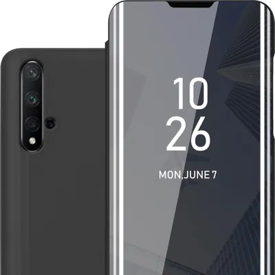 Obrázok produktu pre Cadorabo Puzdro na mobilný telefón pre Honor 20 / 20S / Huawei NOVA 5T v čiernom kryte Zadný kryt Ochranné puzdro Book Case Booklet