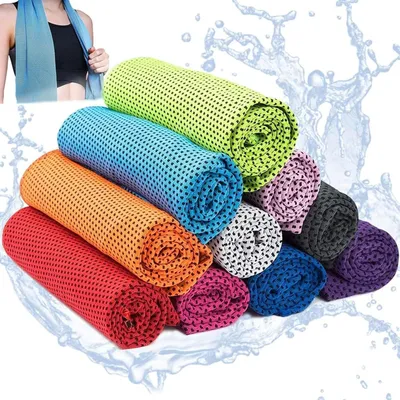 Produktbild von Feuchtigkeitstransportierende Handtuchset mit 10 Stück für Sport und Outdoor-Aktivitäten