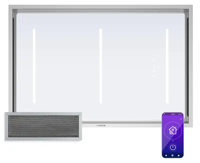 Obrázek produktu pro KlarsteinDigestoř LuxeAir, 90 cm, WLAN + Bluetooth, LED, 751 m³/h, odtah/recirkulace, EEC: A