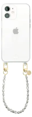 Produktbild von Pearlfection Transparant Cord Hülle - Short cord  - Kompatibel mit iPhone 12