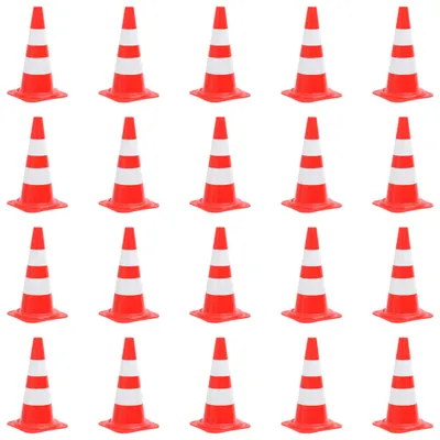 Immagine prodotto di VIDAXL -Verkehrskegel 20 St reflektierend 50 cm Rot e Weiß