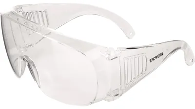 Produktbild von TECWERK Schutzbrille EN 166 Scheiben klar PC TW Polycarbonat keine für Besucher
