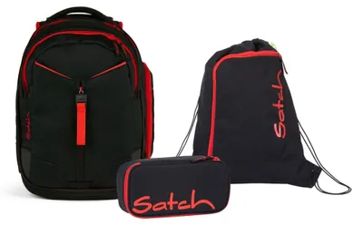Produktbild von Satch Match Fire Phantom Schulrucksack Set 3tlg.