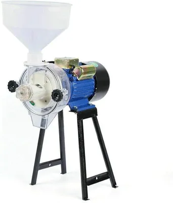 Productafbeelding van Commerciële graanmolen, 2200W elektrische maalmachine, moutmolen, schrotenmolen, korenmolen, koffiemolen, voermolen, sesammolen, rijstmolen, graanbreker, handmolen, vermaalmachine met trechter