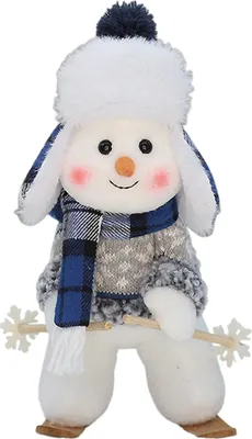 Produktbild von Weihnachtsschneemannpuppe Plüschspielzeug Gefüllte Schneemannfigur Weihnachtsschmuck für Heimdekoration Tischdekoration Kaminparty C