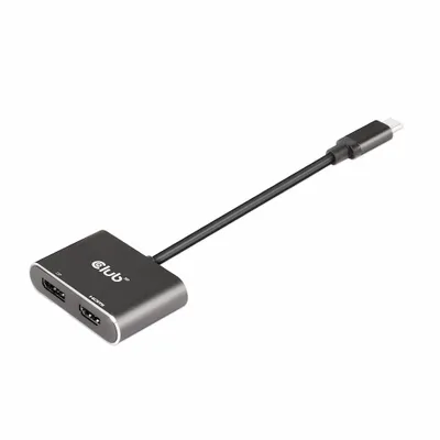 Produktbild von Club3D MST-Hub USB 3.2 Typ C > DP/HDMI 4K60Hz St/Bu retail