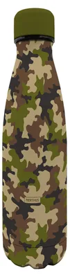 Edelstahl-Thermosflasche 500 ml, doppelwandig, Camouflage