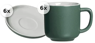 Produktbild von Espressotassen - Set 12 tlg. Jasper grün