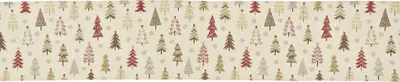 Produktbild von Retro Weihnachtstischläufer Scandi Tannenbaum 183 x 33 cm