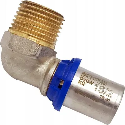 Produktbild von Pex-Winkel 16X1/2 Gz Zapras Radopress Rohrlebensnippel