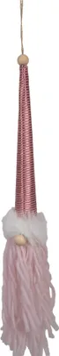 Image de Clayre & Eef Pendentif décoratif Nain 48 cm Rose Synthétique