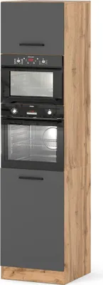 Zdjęcie produktu dla Szafka Kuchenna Słupek Modułowy Stojący Blande 60Cm Wotan Szary Mat