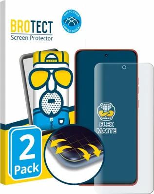 Produktbild von 2x BROTECT Fullscreen Schutzfolie für Motorola Moto 60 Neo Displayschutz Folie Fullcover Matt Entspiegelungsfolie