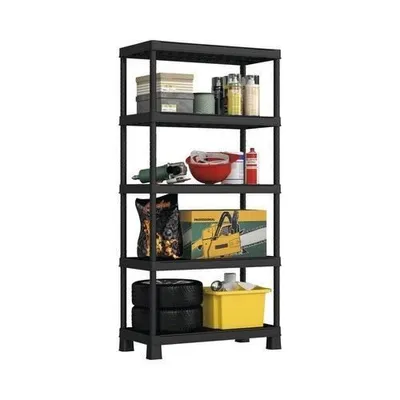 Produktbild von KIS Kunststoffregal "PLUS", 90/40/5 Schwarz