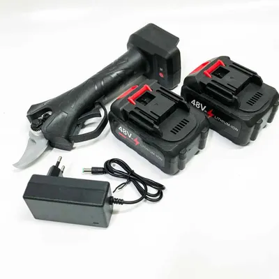 Produktbild von Vokot P1 Elektrische Gartenschere mit 2 wiederaufladbaren 48-V-Batterien, 30-mm-Klinge, professionelle Gartenschere, mehrfarbig