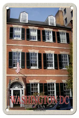 Produktbild von Blechschild Reise 12x18cm  Washington DC USA Cleveland Abbe House