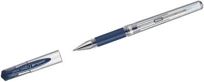 Produktbild von Gelroller Uni-Ball Signo UM 153 blau-schwarz Packung mit 10 Stück