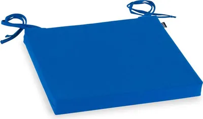 Produktbild von H.O.C.K. Classic Uni Outdoor Stuhlkissen NORM mit Bändern 40x40x4cm royal blau
