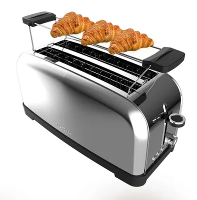 Produktbild von Cecotec Toastin' time 1500, 4 Scheibe(n), Edelstahl, Edelstahl, 1500 W, 220 - 240 V, 50 - 60 Hz