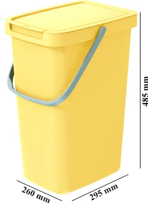 Zdjęcie produktu dla Kosz na śmieci SELECT 25 L jasnożółty
