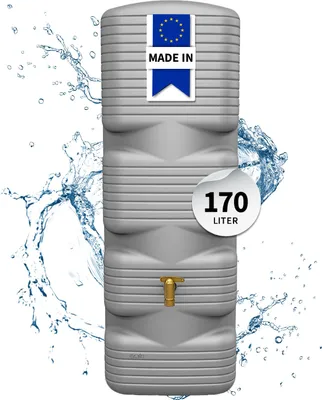 Image de 4rain Réservoir Mural QUADRO 170 L, gris béton avec Aqua-Quick