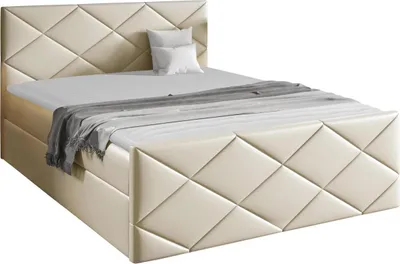 Produktbild von MIRJAN24 Boxspringbett Herkules, Ehebett mit zwei Bettkästen, Doppelbett, Stilvoll Schlafzimmer (Soft 033, Größe: 120x200 cm)
