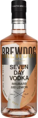 Image de Brewdog SEVEN DAY VODKA Rhubarb and Lemon 40% Vol. 0,7l