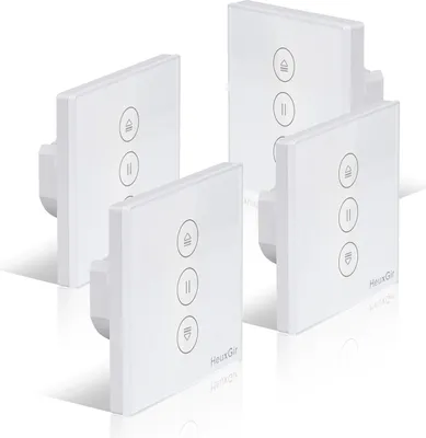 Immagine prodotto di Set di 4 interruttori per tapparelle HeuxGir WF-CS01 controllo Alexa Google