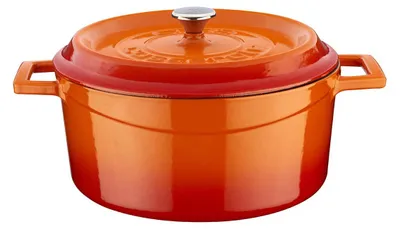 Produktbild von LAVA Gusseisentopf mit Deckel, emailliert, Ø 24 cm, 4,49 Liter
