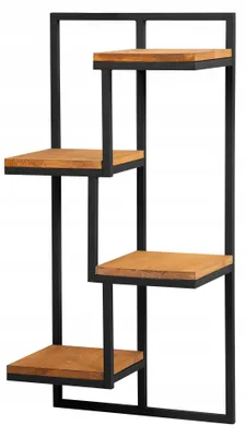 Produktbild von Framado Metall Blumenständer Hängend Loft 4 Ebenen Schwarz