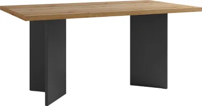 Produktbild von byLIVING Tisch MARTEN / Tischplatte in Evoke Eiche Optik, Gestell in anthrazit / stabile Konstruktion, bis 6 Personen / Esstisch / 160 x 90, H 75,5 cm