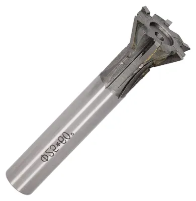 Produktbild von Hartmetallfräser mit 25 mm Durchmesser und 6 Nuten für Schwalbenschwanz-Drehmaschinen