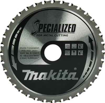 Produktbild von Makita B-33417 Spezial Sägeblatt 185x30 mm 36 Zähne